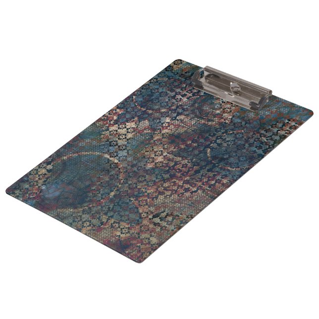 Grungy Patterns with Messy Patchwork of Textures Clipboard (Angled)