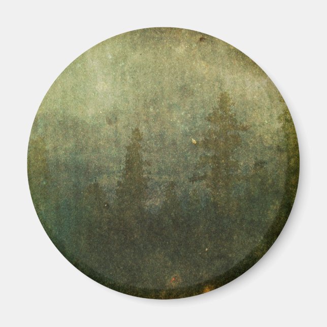 Grungy Pine Forest Magnet (Front)