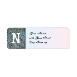 Grungy Pixels monogram label