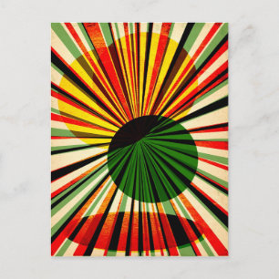 Grungy retro design postcard