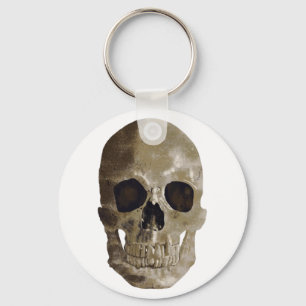 Grungy Skull Keychain