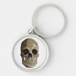 Grungy Skull Keychain