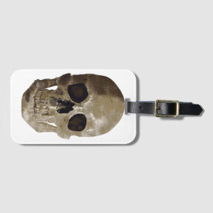 Grungy Skull Luggage Tag