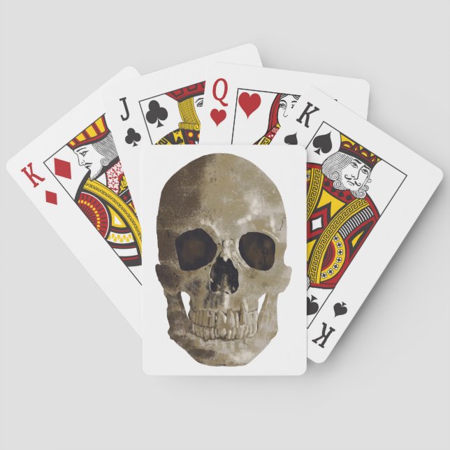 Grungy Skull Playing Cards (Back)