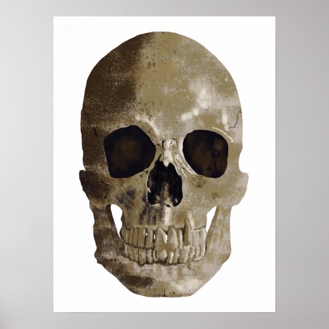 Grungy Skull Poster (Front)