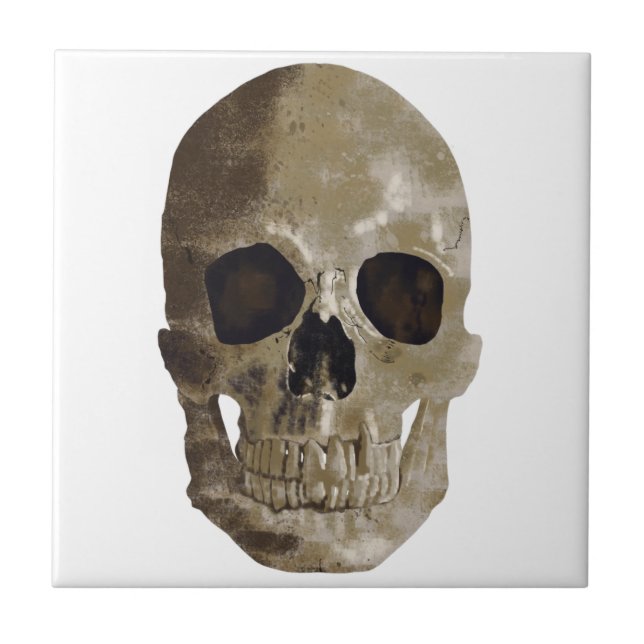 Grungy Skull Tile (Front)