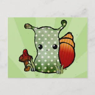 Grungy Snail Postcard