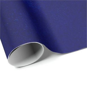 Grungy Styled Smudge Dark Blue Wrapping Paper