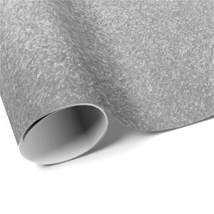 Grungy Styled Smudge Grey Wrapping Paper