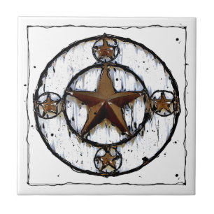 GRUNGY TEXAS STAR TILE