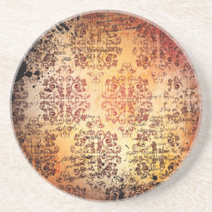 grungy vintage coaster