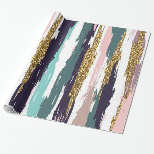 Grungy watercolors brushstrokes pattern wrapping paper