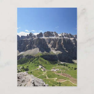 Gruppo Sella and passo Gardena Postcard