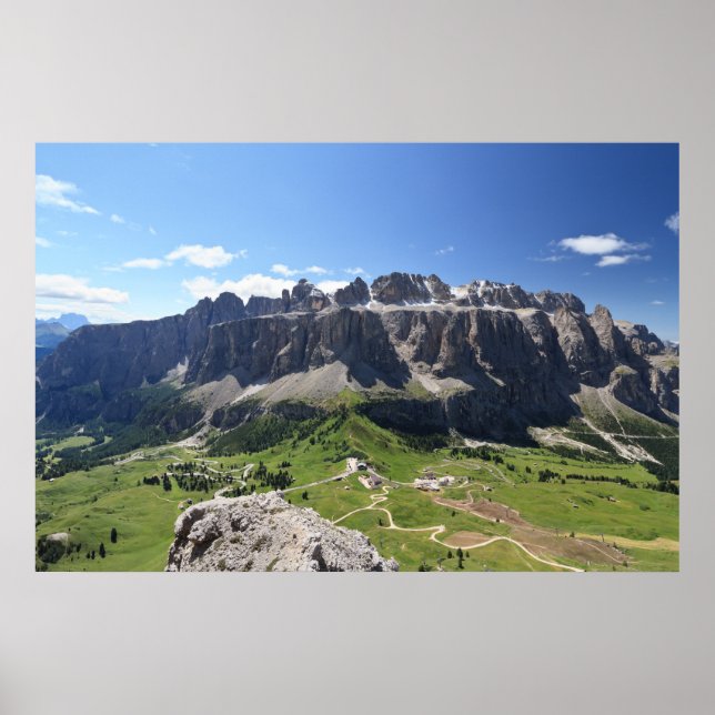 Gruppo Sella and passo Gardena Poster (Front)