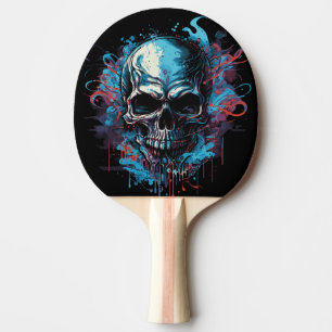 Gruseliger Totenkopf Ping Pong Paddle