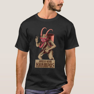 Gruss Vom Krampus Evil Merry Krampus Christmas Dem T-Shirt