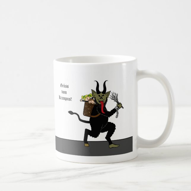 Gruss vom Krampus (Greetings from Krampus) Mug (Right)