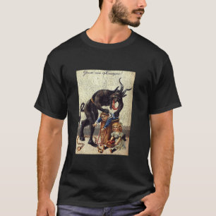 Gruss Vom Krampus Horror Christmas Art Creepy Evil T-Shirt