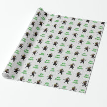 Gruss vom Krampus Merry Krampus Wrapping Paper 2