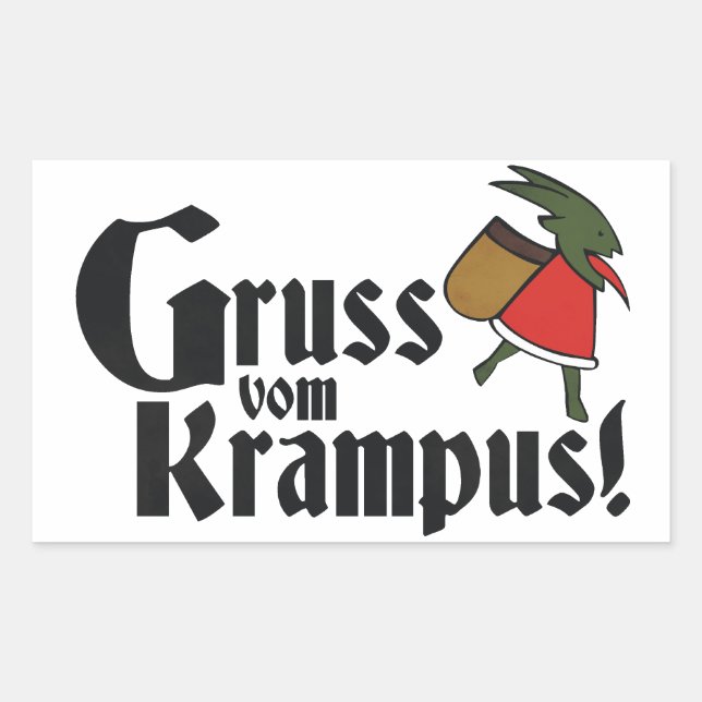 Gruss Vom Krampus Sticker (Front)