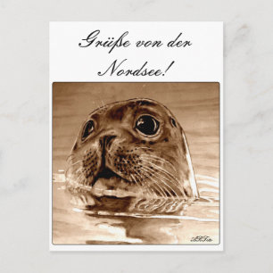 Grüße von der Nordsee! Postcard