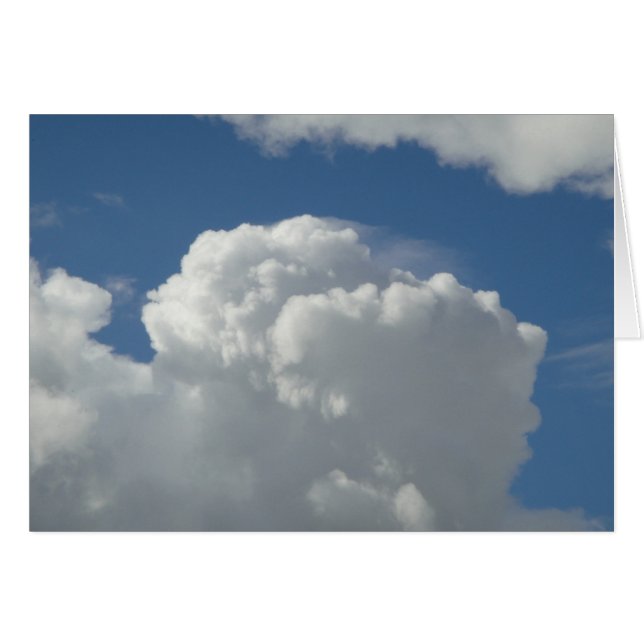 Grusskarte Cumuluswolke, blanko (Front Horizontal)