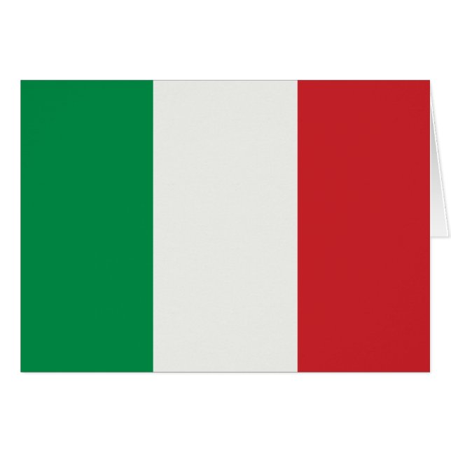 Grußkarte mit Italien Fahne (Front Horizontal)