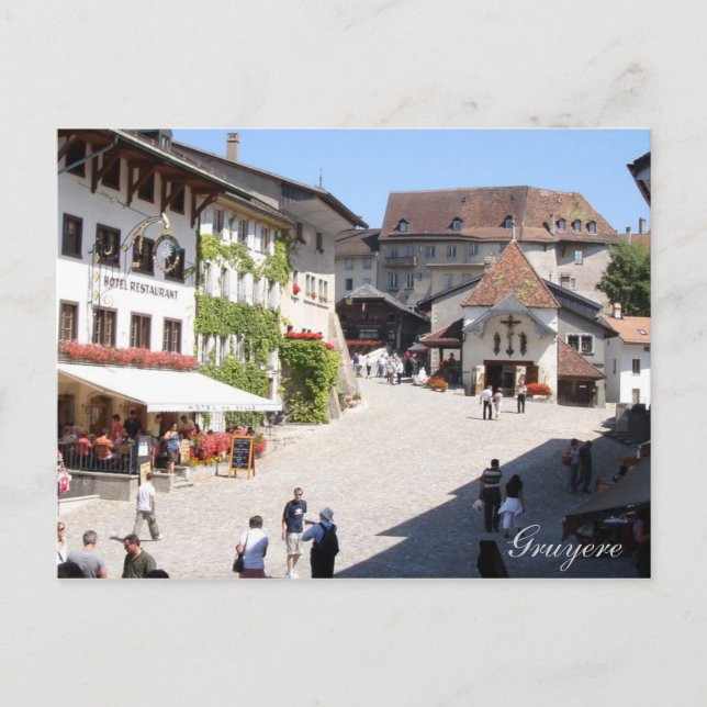 Gruyères, carte postale de la Suisse (Devant)