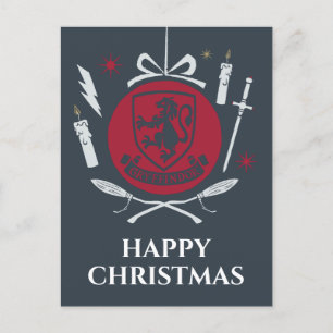 GRYFFINDOR™ Holiday Bauble Graphic Postcard