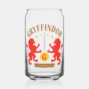 GRYFFINDOR™ House Double Lion Sword Graphic Can Glass