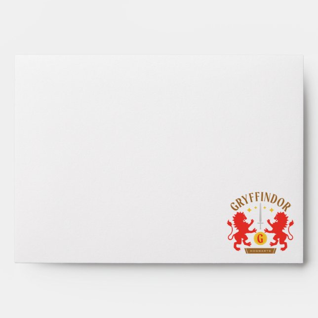 GRYFFINDOR™ House Double Lion Sword Graphic Envelope (Front)