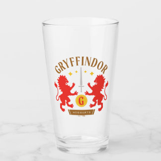 GRYFFINDOR™ House Double Lion Sword Graphic Glass