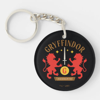 GRYFFINDOR™ House Double Lion Sword Graphic Keychain