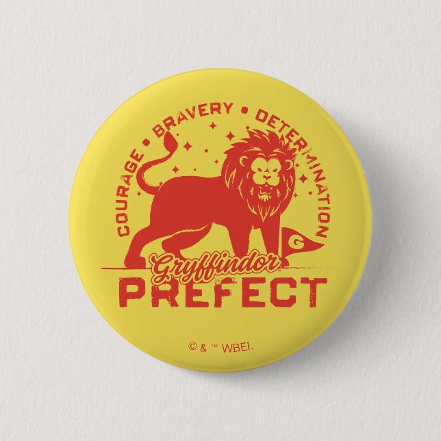GRYFFINDOR™ Prefect Badge 2 Inch Round Button (Front)