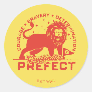 GRYFFINDOR™ Prefect Badge Classic Round Sticker
