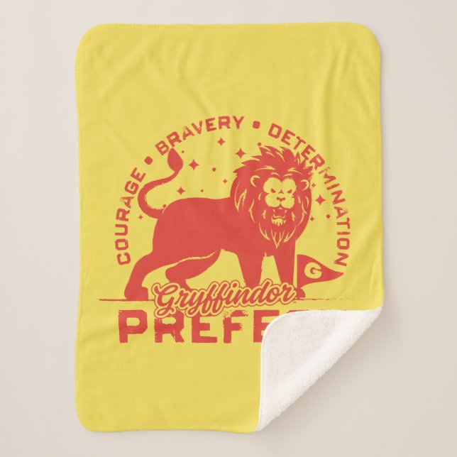 GRYFFINDOR™ Prefect Badge Sherpa Blanket (Front)