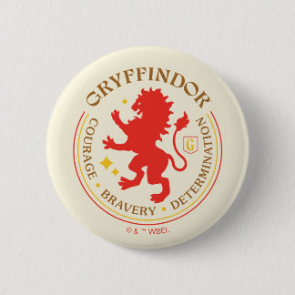 GRYFFINDOR™ Red Lion House Pride Badge 2 Inch Round Button
