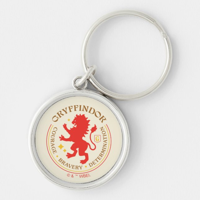 GRYFFINDOR™ Red Lion House Pride Badge Keychain (Front)