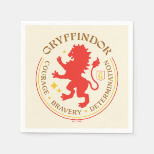 GRYFFINDOR™ Red Lion House Pride Badge Napkin