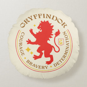GRYFFINDOR™ Red Lion House Pride Badge Round Pillow