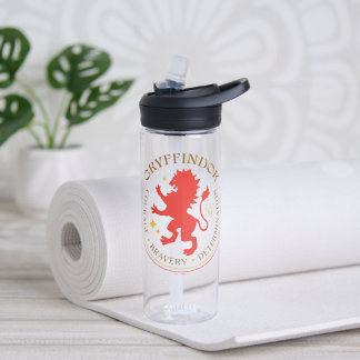 GRYFFINDOR™ Red Lion House Pride Badge Water Bottle