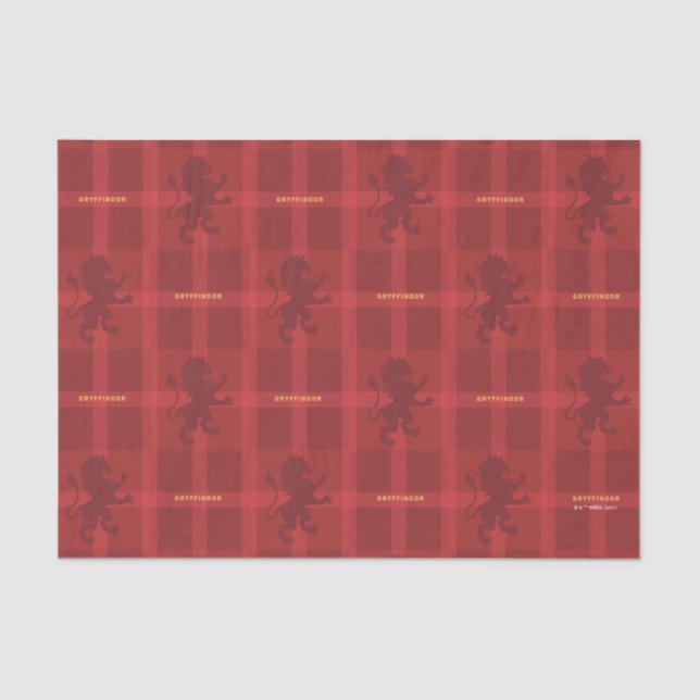 GRYFFINDOR™ Tartan Plaid Pattern Tissue Paper (Front)