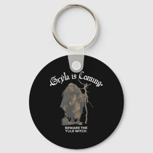Gryla Is Coming Beware The Yule Witch Icelandic Ch Keychain