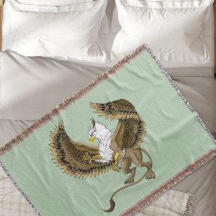 Gryphon Fantasy Griffin Mythology Throw Blanket