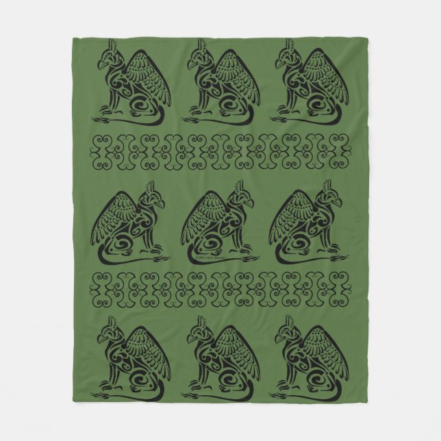 Gryphon Fleece Blanket (Front)