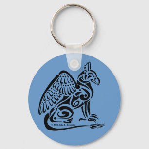 Gryphon Round Keychain