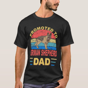 GSD038 - Promoted To German Shepherd Dad T-Shirt