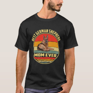 GSD070 - Best German Shepherd Mom Ever Vintage T-Shirt