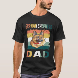 GSD070 - German Shepherd Dad T-Shirt