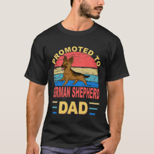 GSD100 - Promoted To German Shepherd Dad T-Shirt